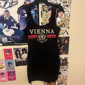 Vienna Black Tank Dress